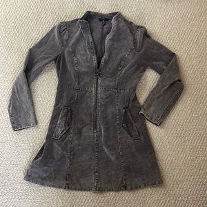 Fate purplish denimish Long sleeve dress